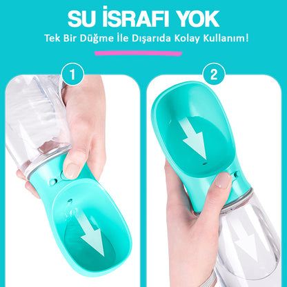 Taşınabilir Kedi & Köpek Su Matarası